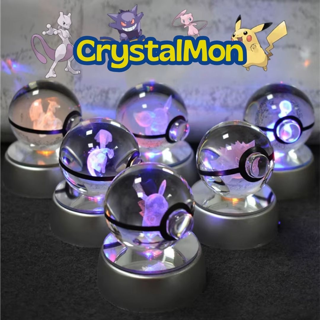 Pokeballs de cristal con holograma