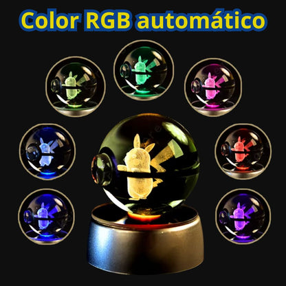 Pokeballs de cristal con holograma